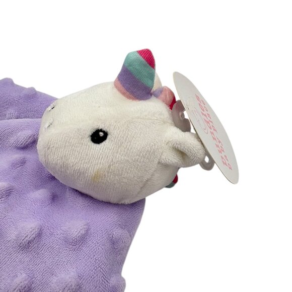 Bundles Baby Place Unicorn Security Blanket Lovey Plush Purple - Picture 4 of 4